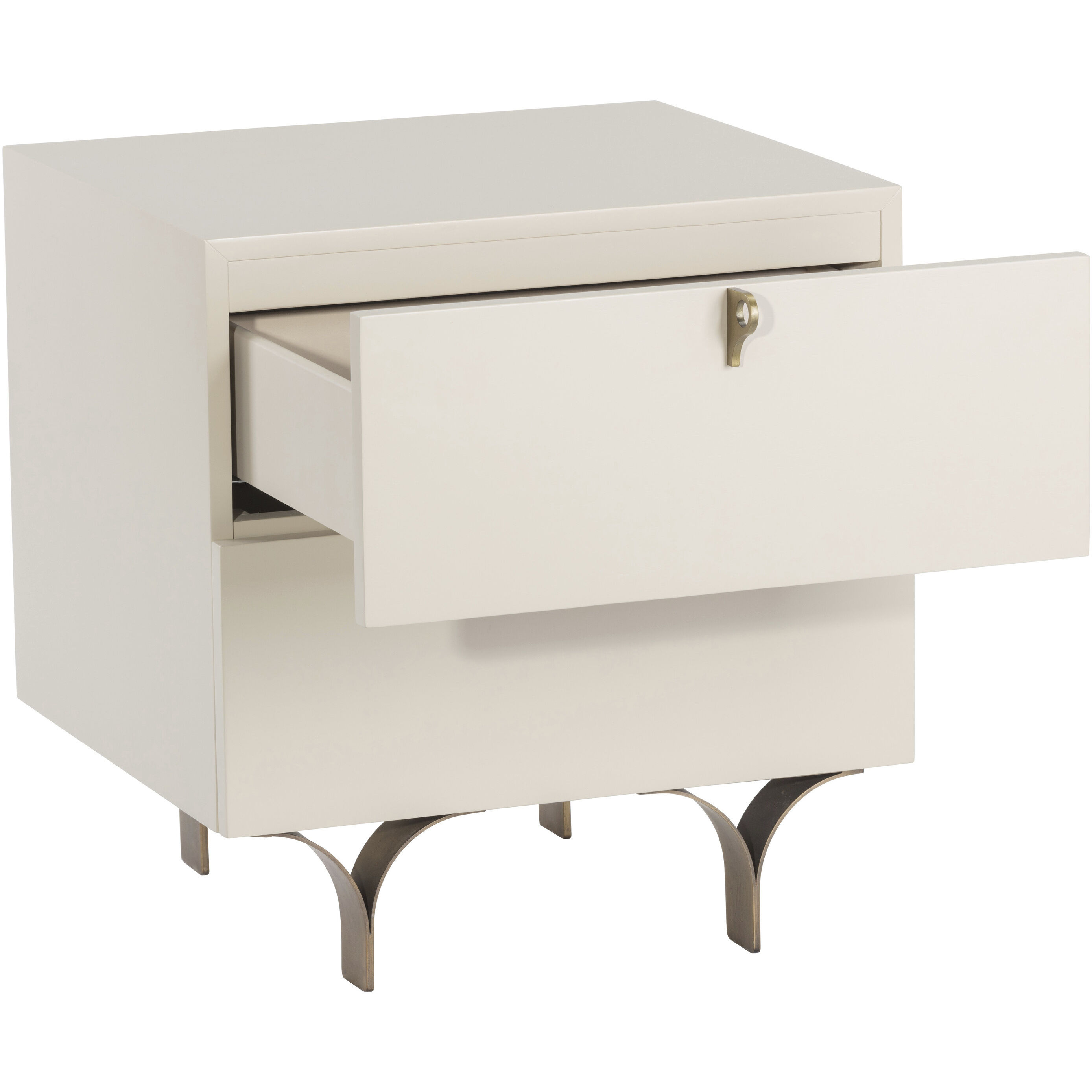 Celine 20.5 X 19.75 inch Cream Night Stand, Small